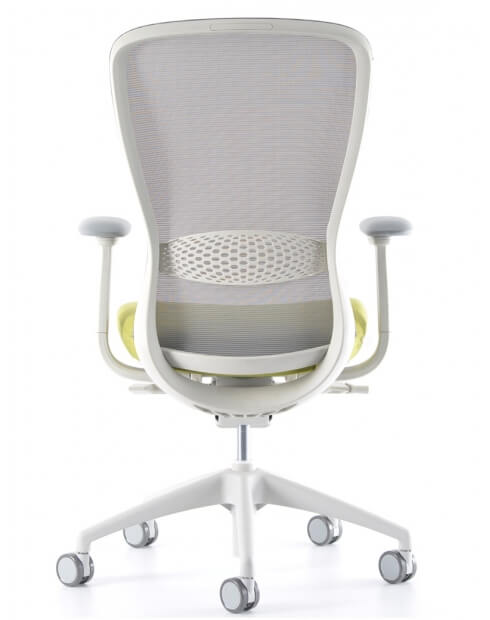 Back - VX1 White Medium Back Ergonomic Chair