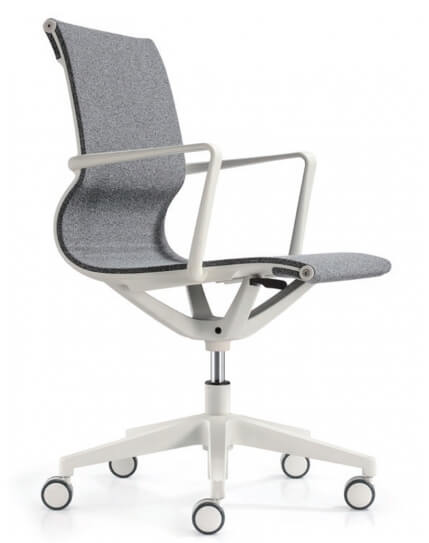 Matell White Task Chair