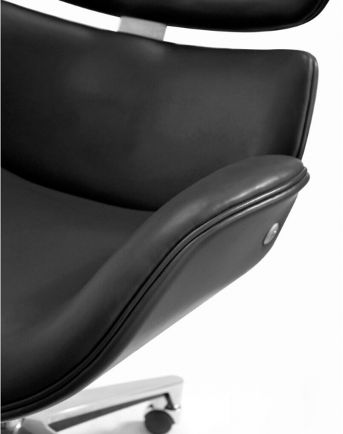 Black - Maya Designer Executive Leather Chair