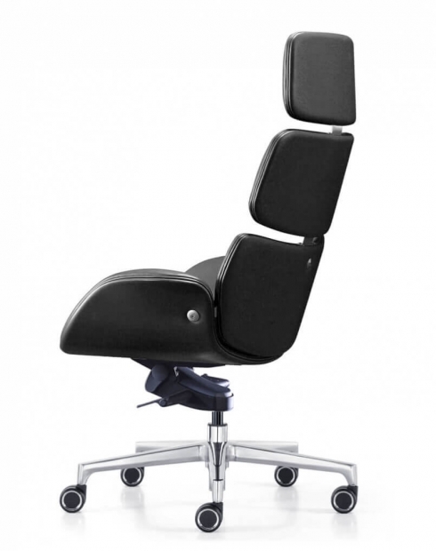 Black - Maya Designer Executive Leather Chair