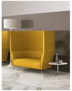 Kas Two Seater Acoustic High Back Sofa 2