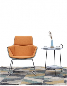 Lido Lounge Chair met chromen onderstel 2