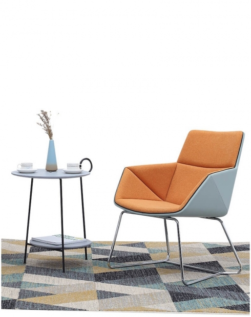 Lido Lounge Chair met chromen onderstel