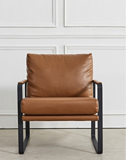 Sync Single Seater Genuine Leather Arm Chair