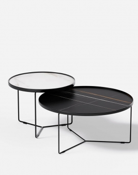 Cliff Stone Top Coffee Table Set 2