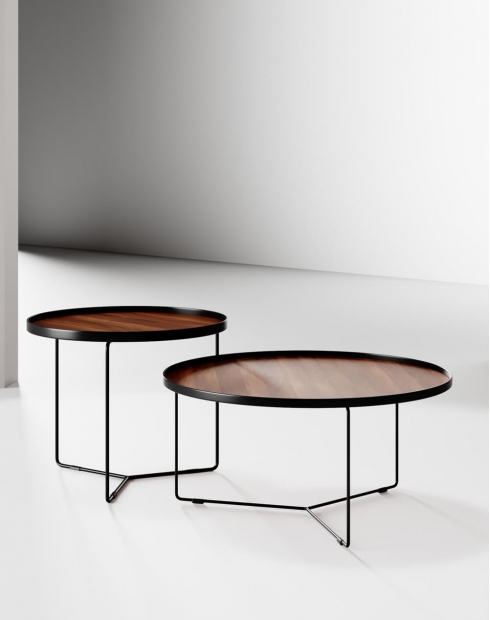 Split Wooden Top Coffee Table Set