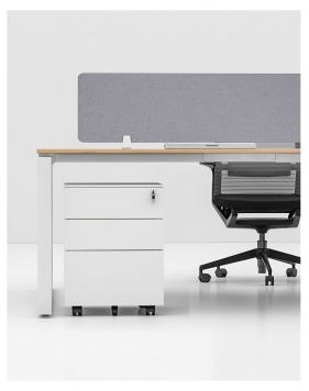 Steel 3-Drawer Filing and Stationary Mobile Pedestal 2