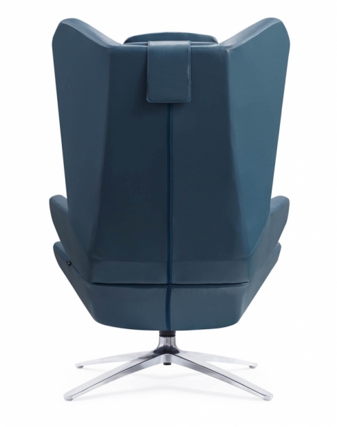 Formula Leather Lounge Chair Blue