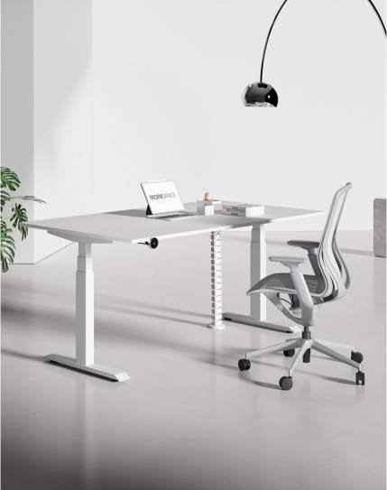 Max Series Dual Motor Electric Height Adjustable Standing Desks White