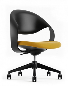 Loop Zwarte Bezoekersstoel