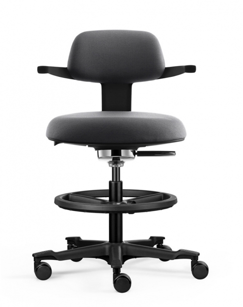 Coast Black Drafting Counter Chair