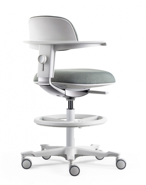 Coast White Drafting Counter Chair