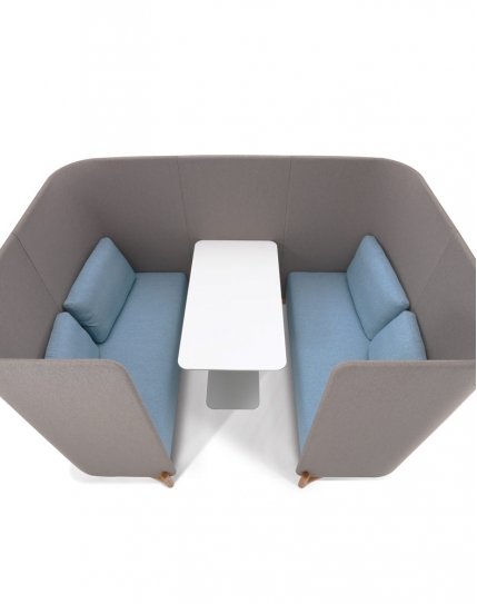 Cube Four Seater Acoustic High Back Sofa