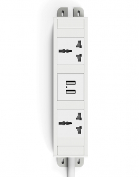 Embedded Desktop Socket, Multi-functional Desktop Socket/Wireless Charging Burst Connectivity Box with Power Socket USB Type A Type C Charger