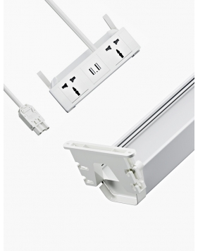 2x Gebruikers Desktop Interlink Oplossing Voor Stroomtoegang En Kabelbeheer