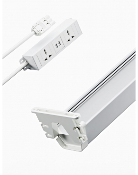 Single User Under-Desk Interlink Oplossing Voor Stroomtoegang En Kabelbeheer