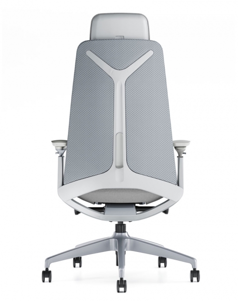 Yukon grijze ergonomische stoel