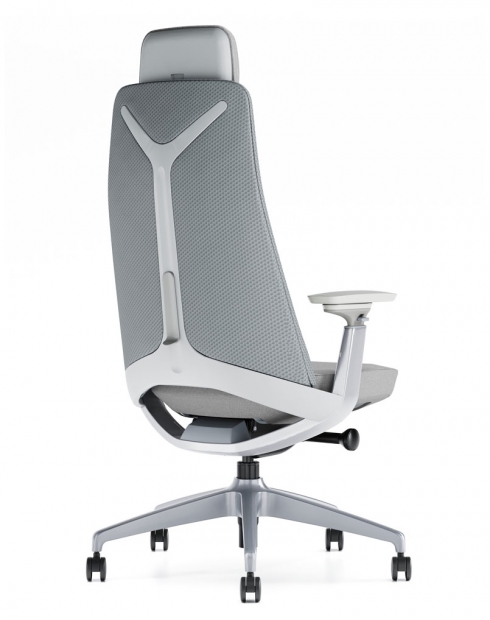 Yukon grijze ergonomische stoel