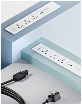 2x Users Embedded Power and Data Socket Interlink Power Access