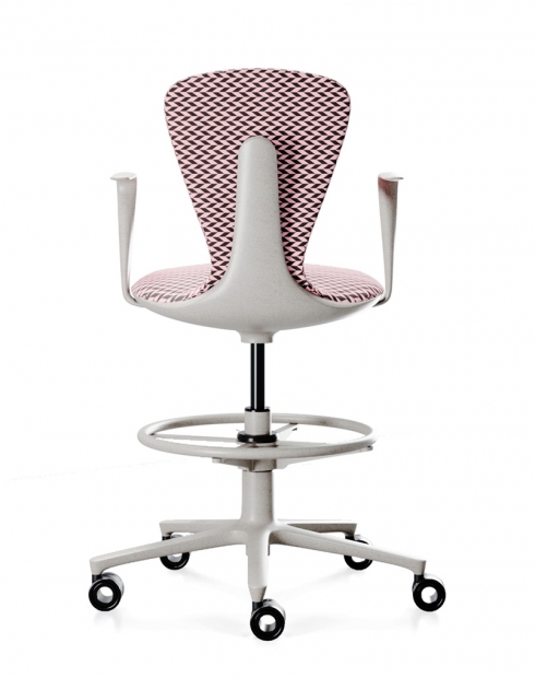 Stripe Designer Drafting Counter Chair
