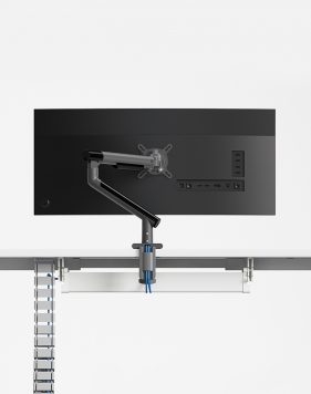 Snap Bureaubeugel Voor één Monitor Met USB-Poorten