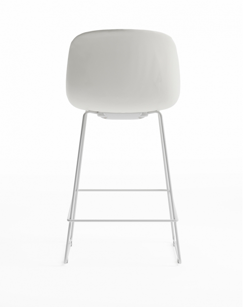 Mantle White Modern Office Bar Stool