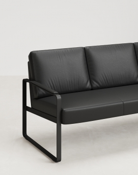3 Seater Black 2