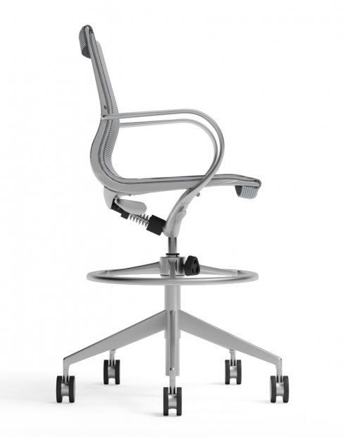 Sterling Mesh Drafting Counter Chair