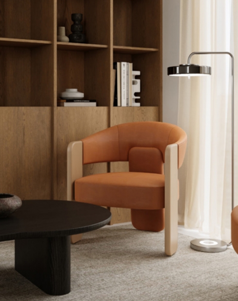 Hedge Wooden Lounge Chair