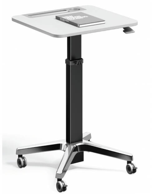 Black-Leo Minimalist Mobile Height Adjustable Table