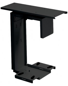 Adjustable Under-Desk CPU Holder with 360 Degree Swivel 2